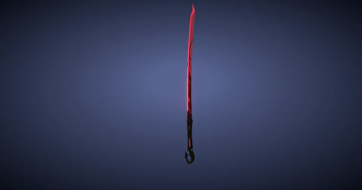 Titanium Gold Blade - 3D render