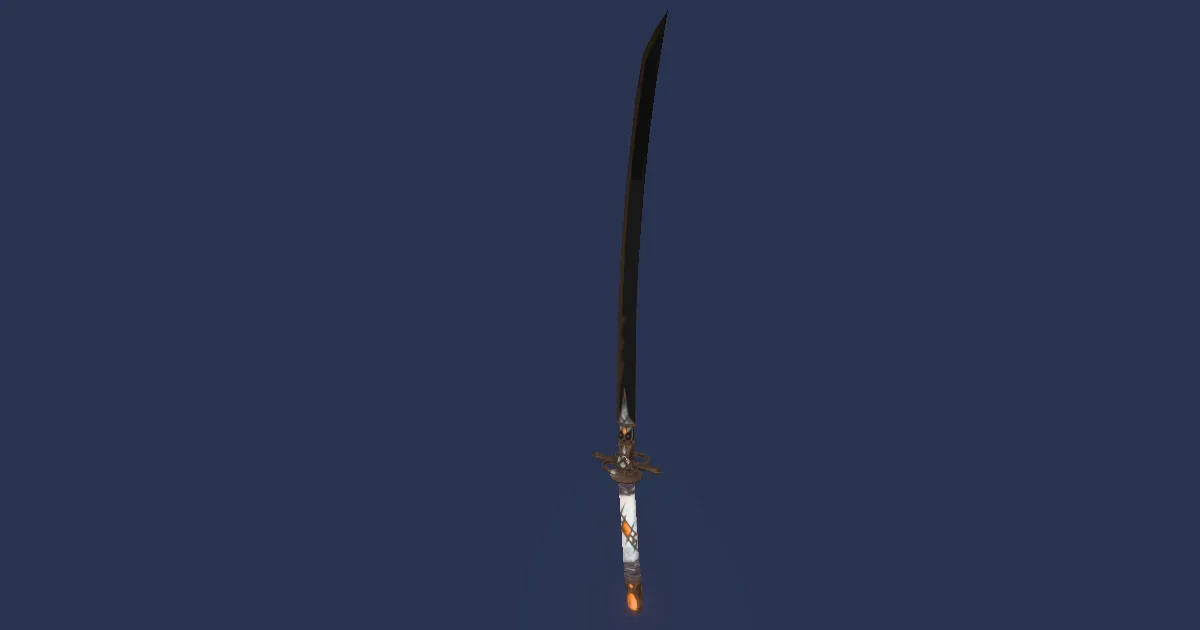 3D-Ansicht von Samuraiklinge des Aufstiegs