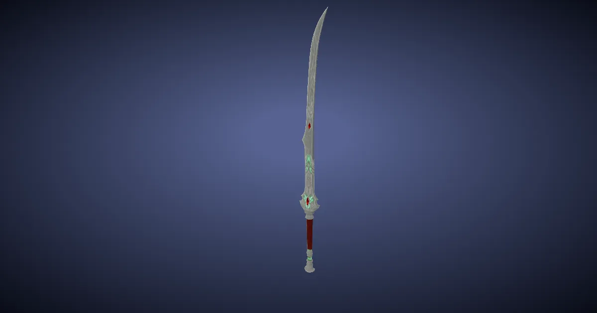 3D-Ansicht von Quetzalli-Klinge