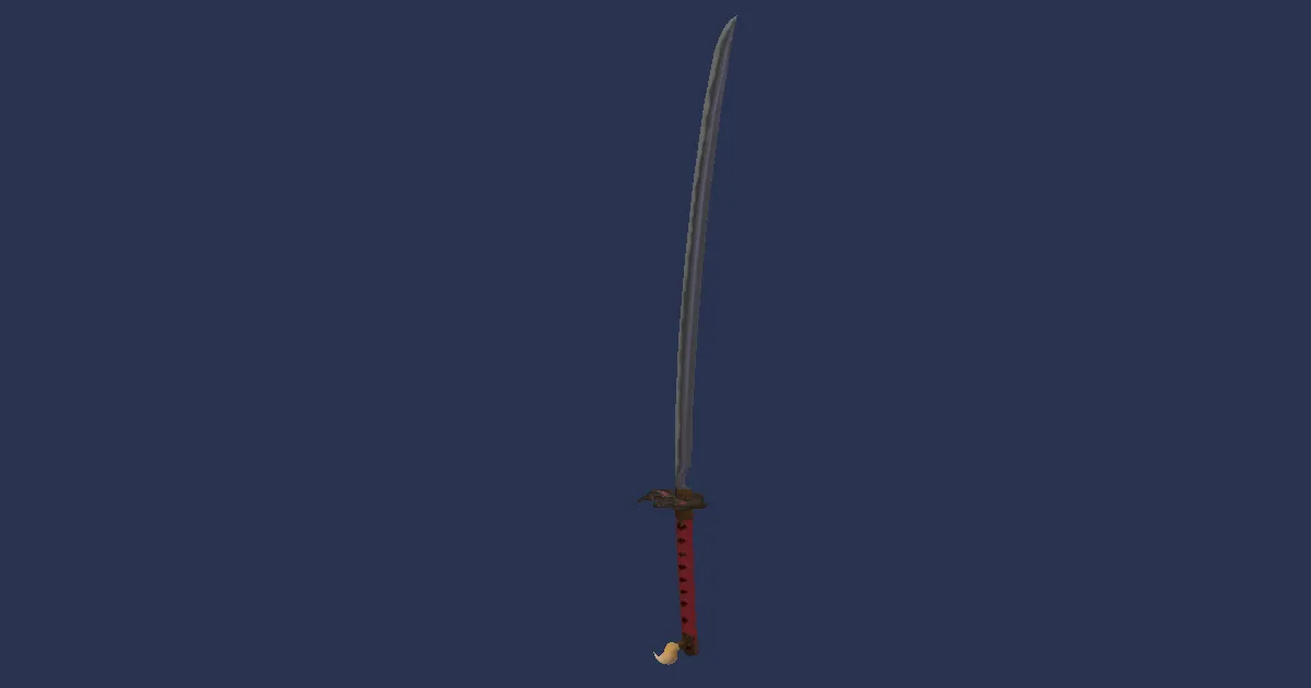 Doman Iron Uchigatana - 3D render