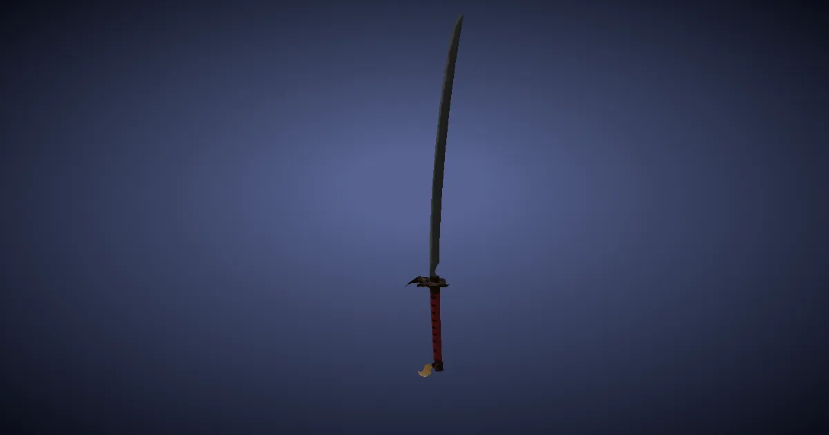 Doman Iron Uchigatana - 3D render