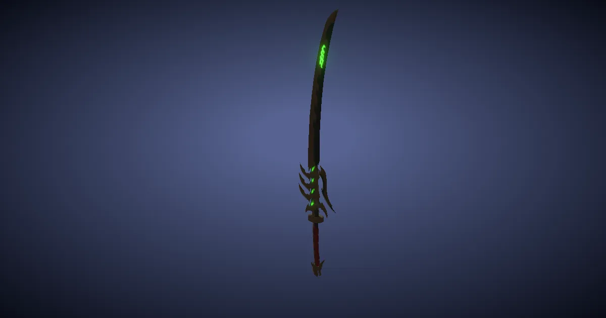 3D-Ansicht von Shinryu-Katana