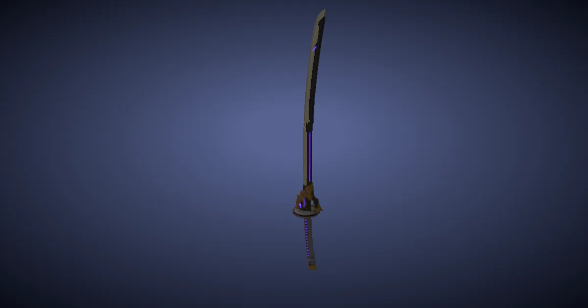3D-Ansicht von Bismut-Uchigatana