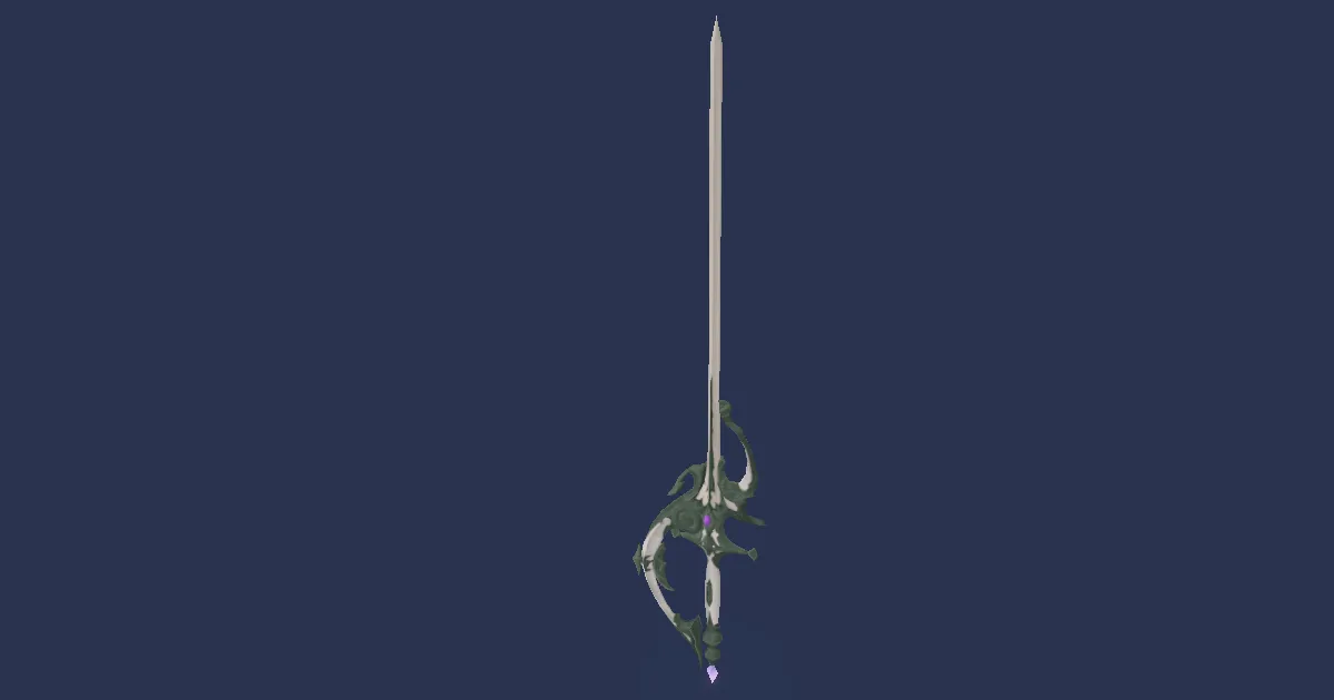 High Durium Rapier - 3D render