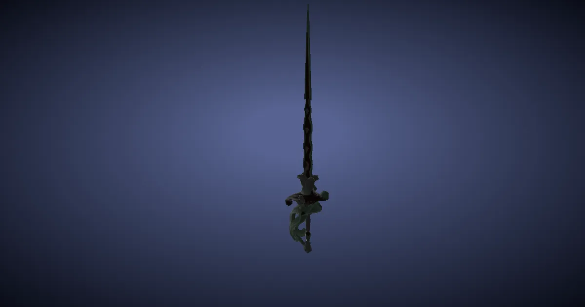 3D-Ansicht von Steingold-Rapier