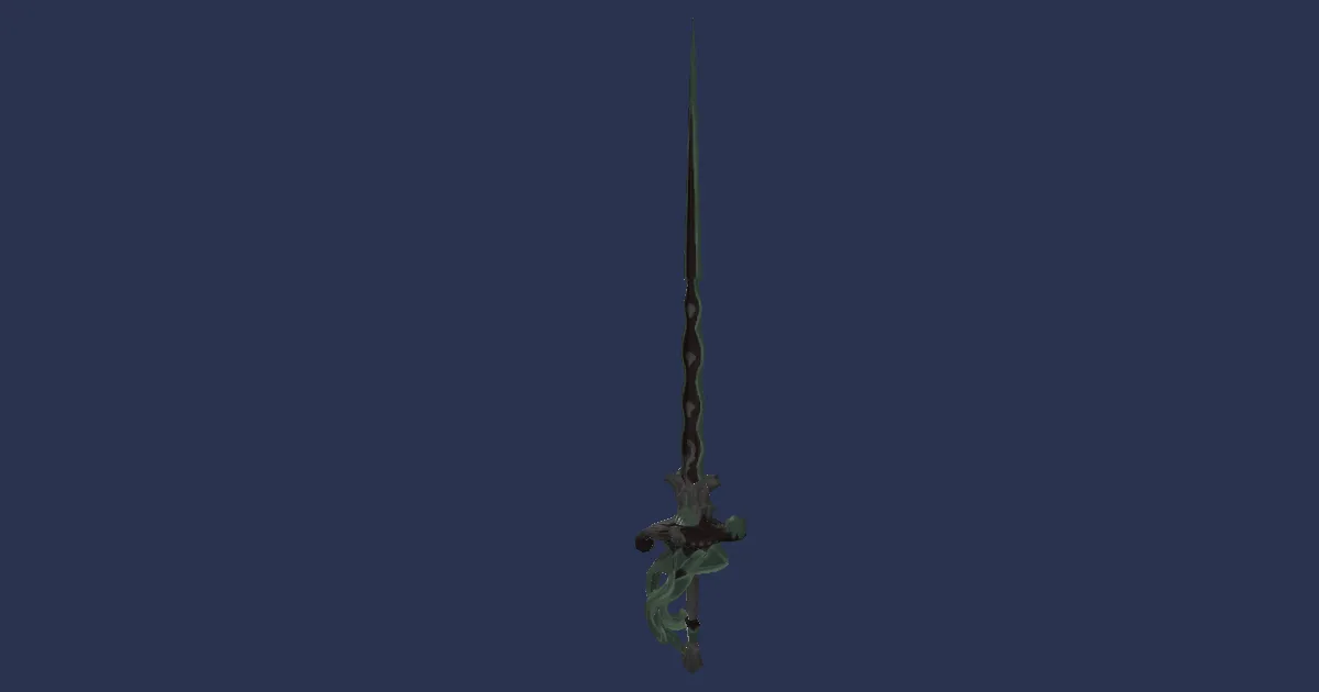 Stonegold Rapier - 3D render