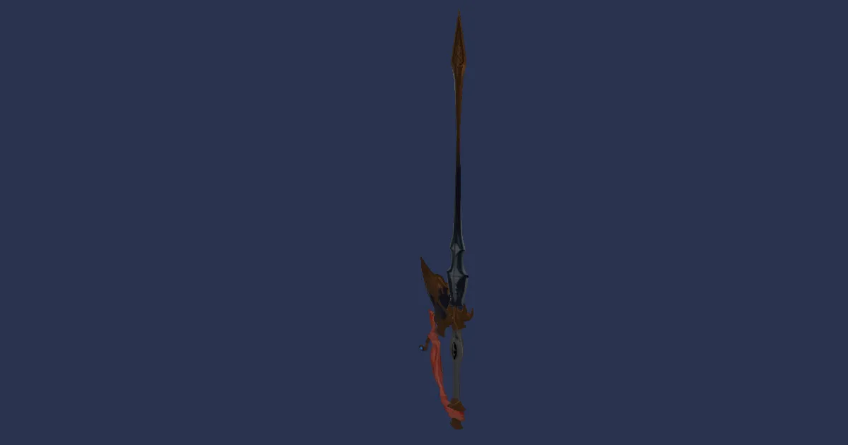 3D-Ansicht von Susano-Rapier