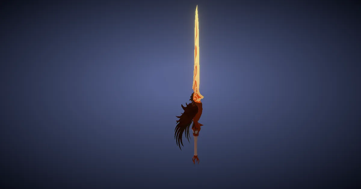 Rendu 3D de Rapière de Suzaku