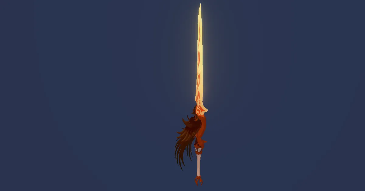 3D-Ansicht von Suzaku-Rapier