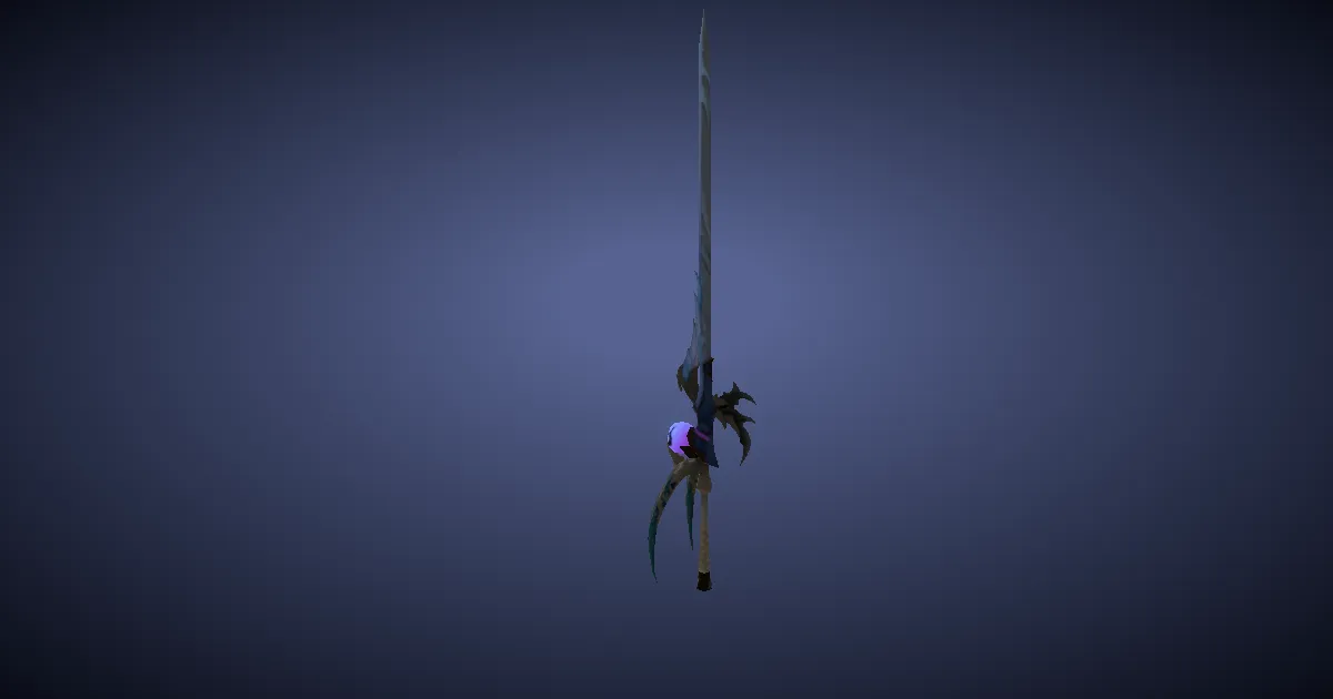 Seiryu's Rapier - 3D render