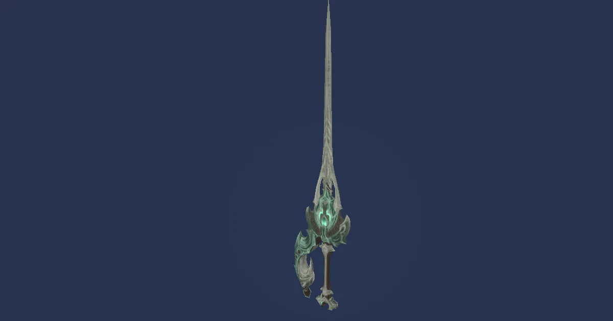 3D-Ansicht von Smaragd-Rapier