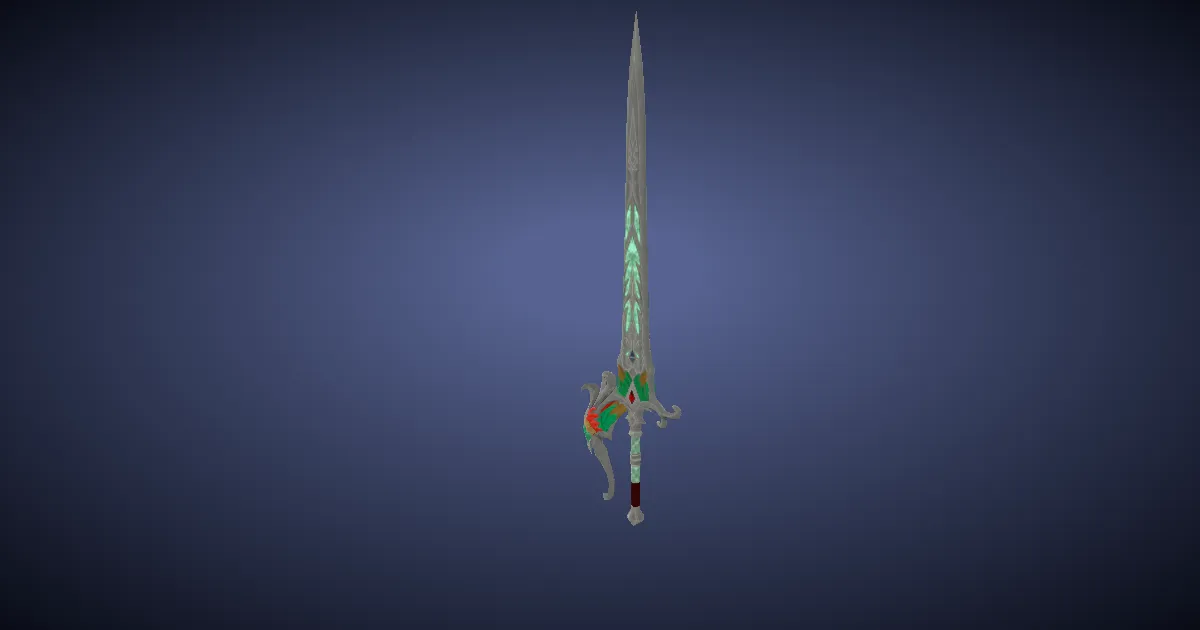 Rendu 3D de Rapière de Kixaihih