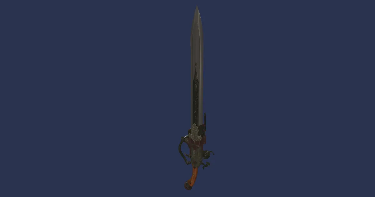 Rendu 3D de Pistolame en molybdène