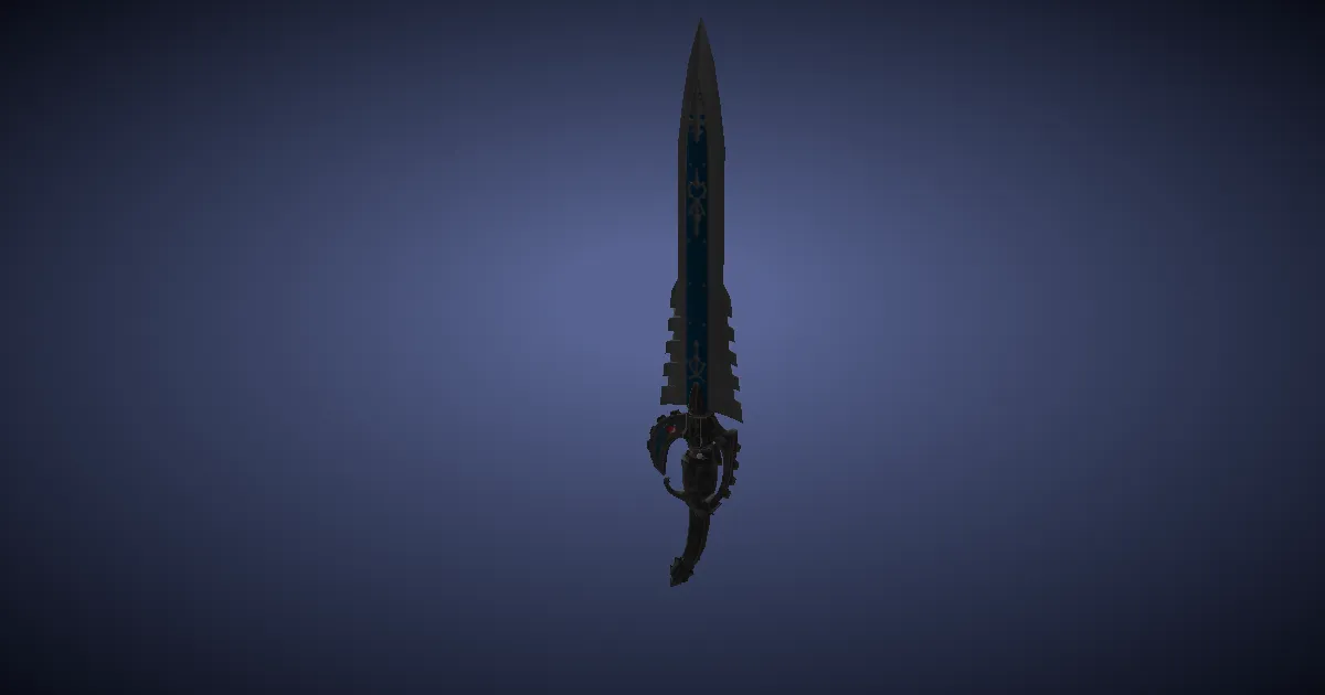 Rendu 3D de Pistolame en acier domien