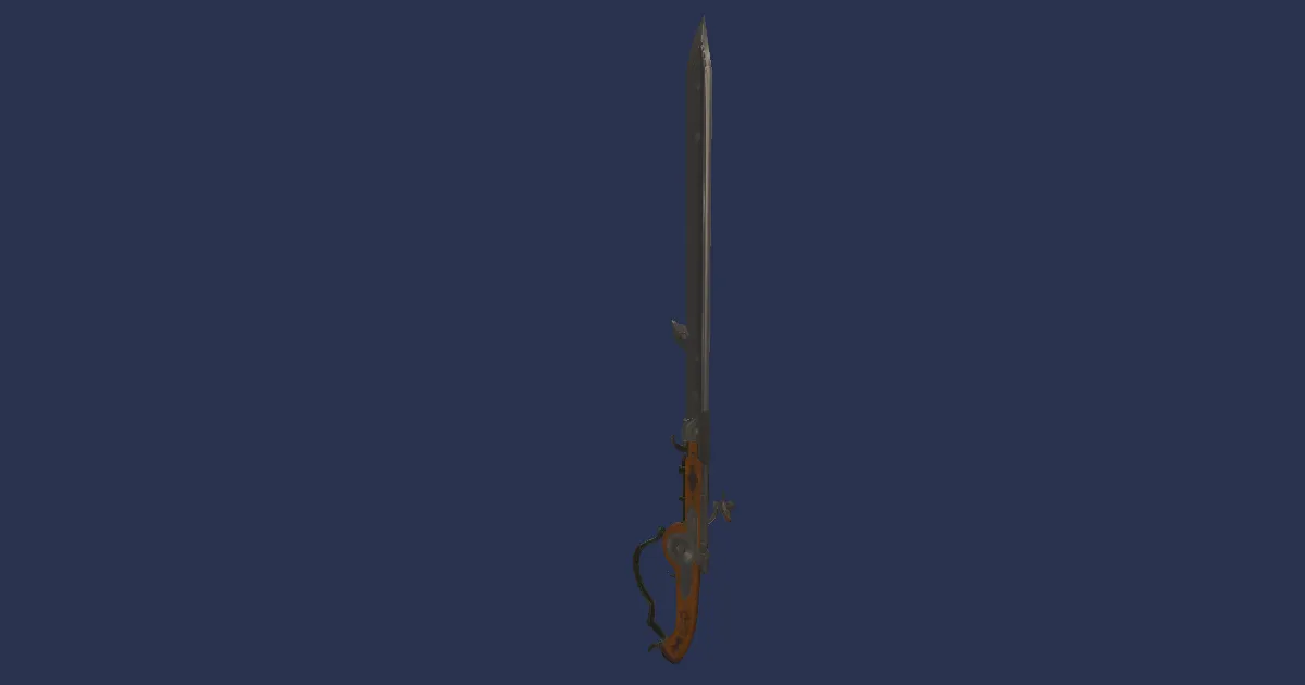 High Steel Bayonet - 3D render