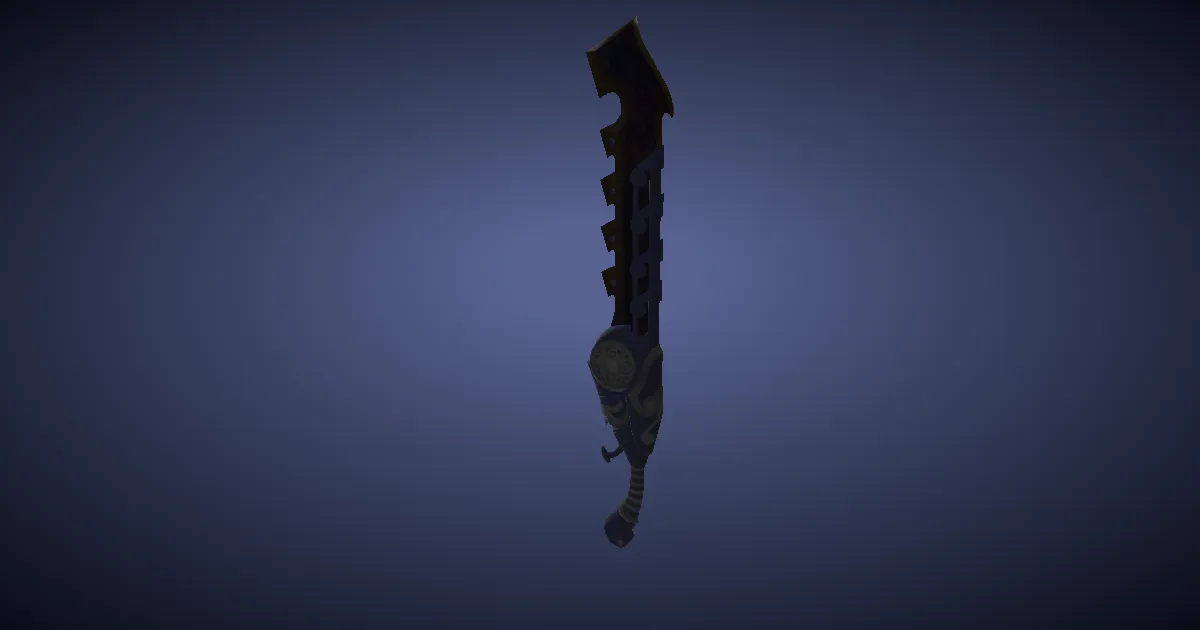 Cobalt Tungsten Sawback - 3D render