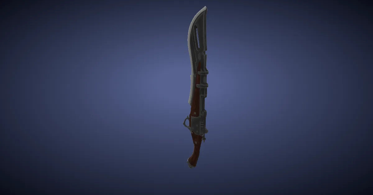 Rendu 3D de Pistolame en ruthénium