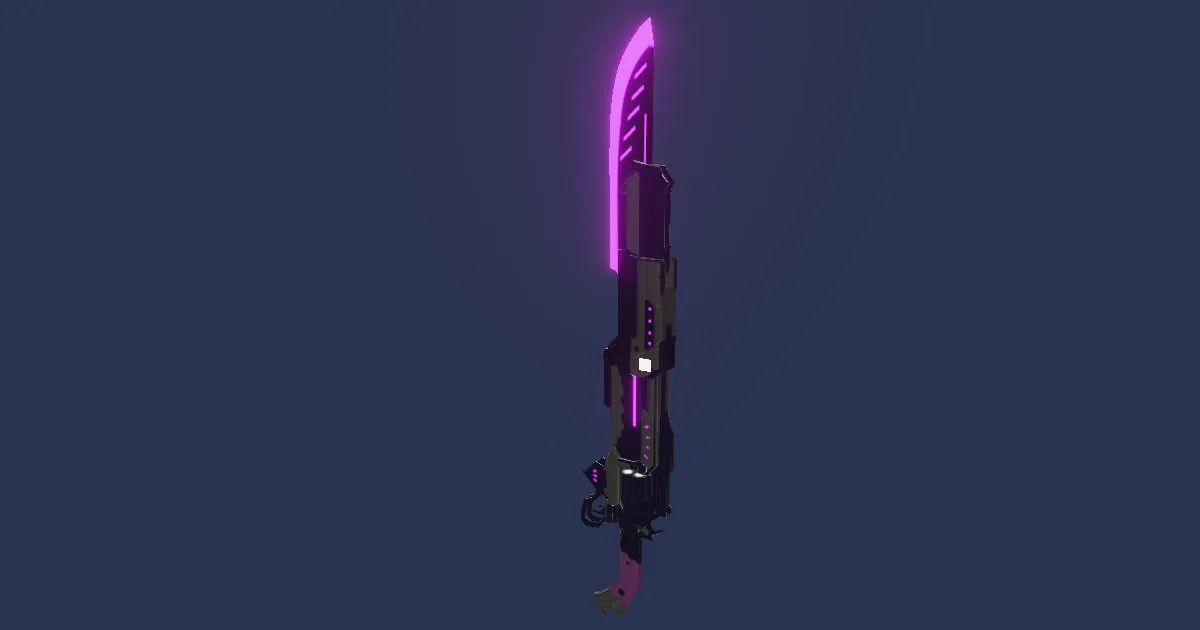 Ra'Kaznar Gunblade - 3D render