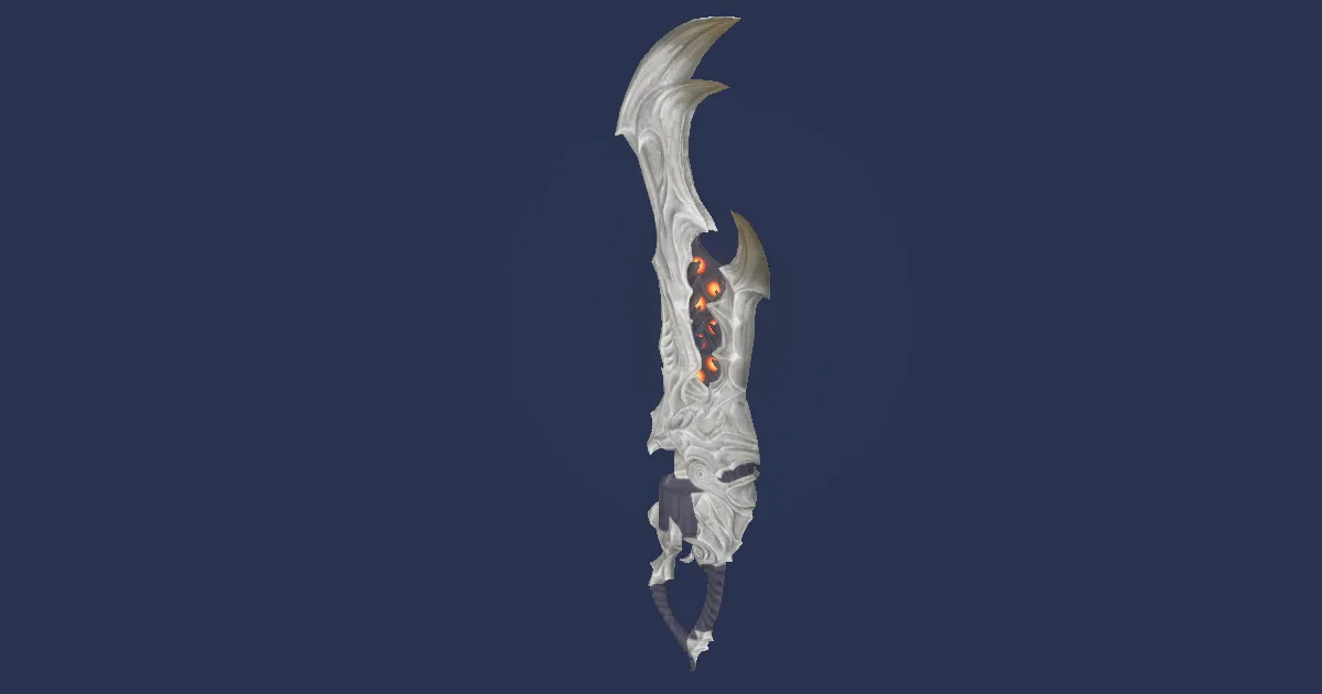 Diamond Zeta Gunblade - 3D render