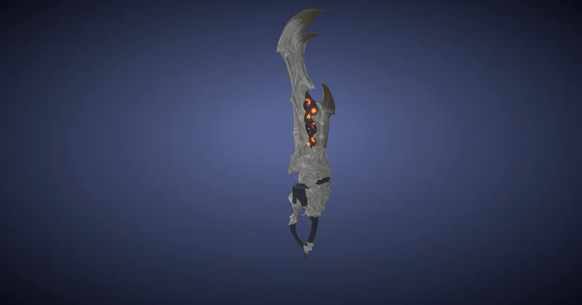 Diamond Zeta Gunblade - 3D render