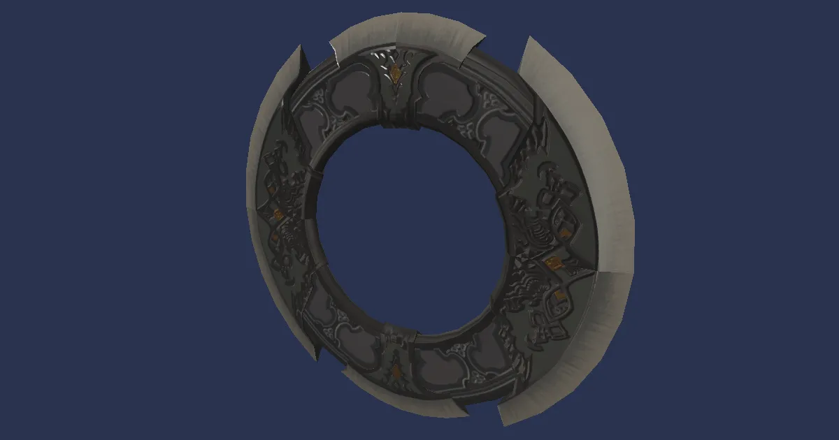 Molybdenum Chakrams - 3D render