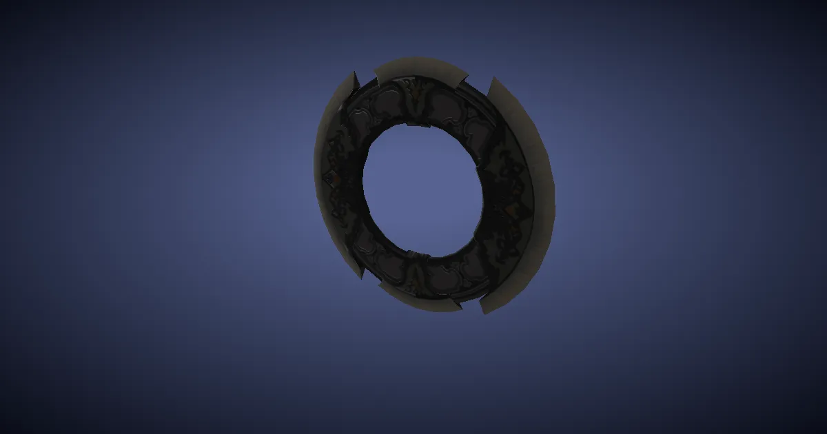 Molybdenum Chakrams - 3D render