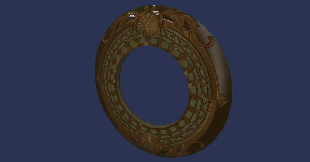 Deepgold Chakrams - 3D render