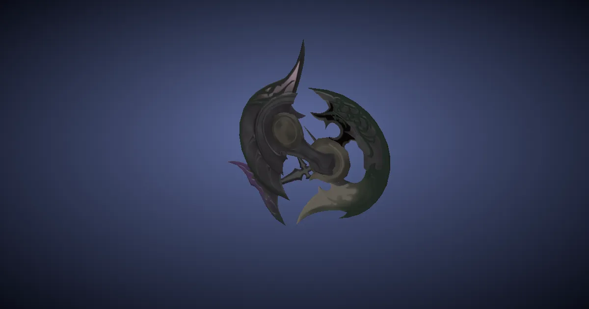 3D-Ansicht von Edeldurium-Chakrams