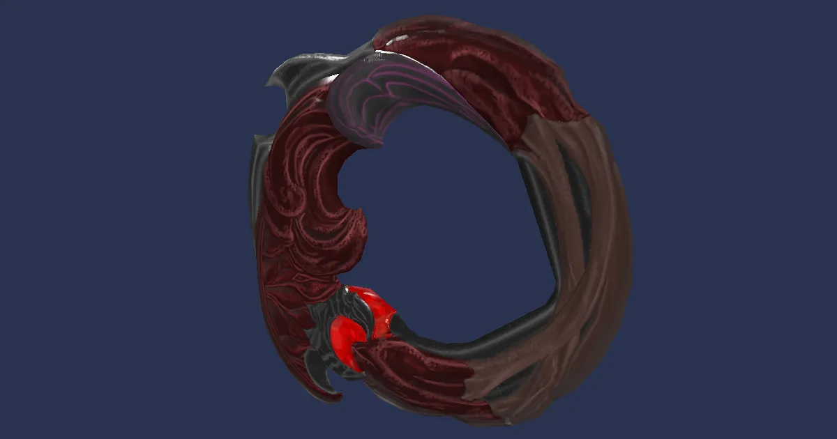 Ruby Chakrams - 3D render