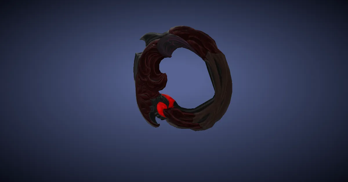 Ruby Chakrams - 3D render