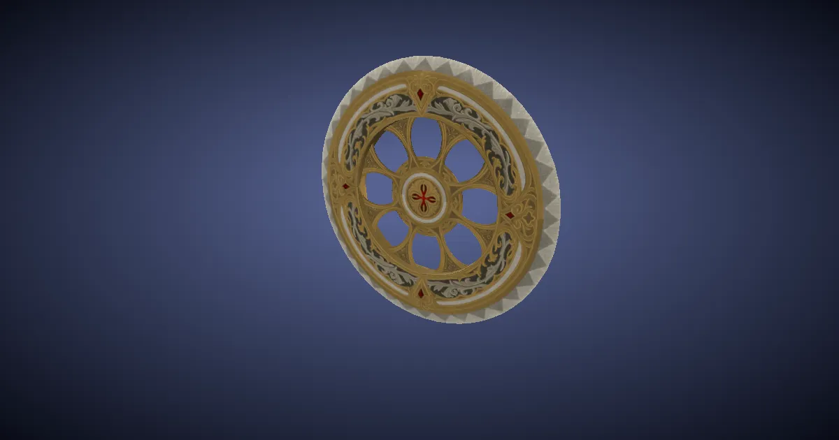 3D-Ansicht von Modifizierte Altkönigreich-Chakrams
