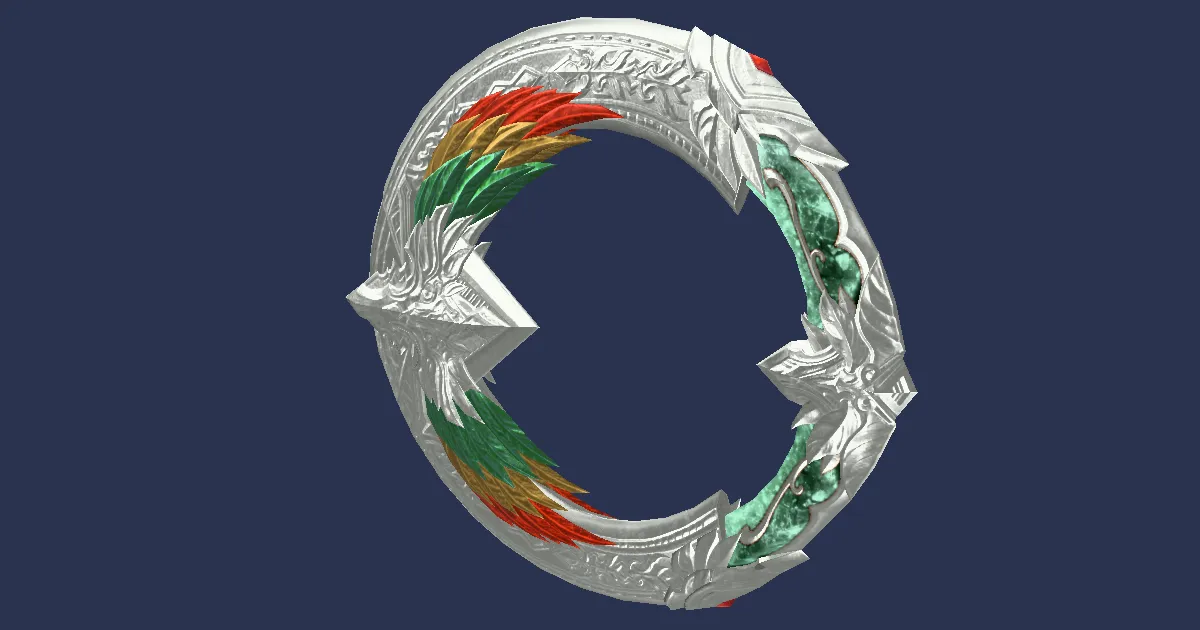 Rendu 3D de Chakrams de Kixaihih
