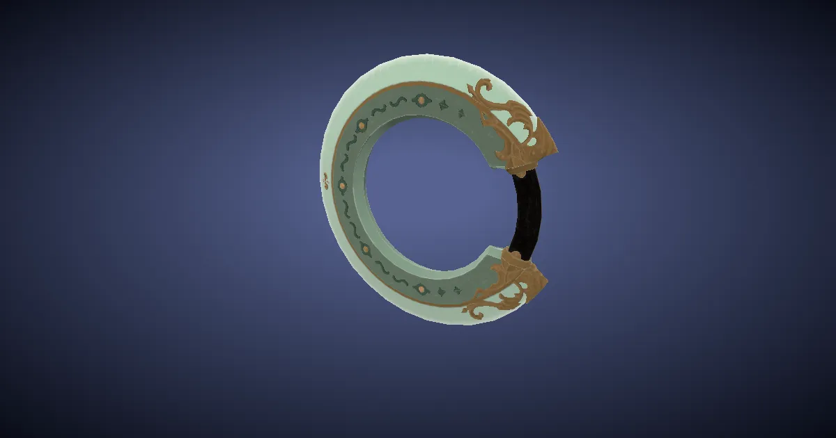 Rendu 3D de Chakrams du roman royal