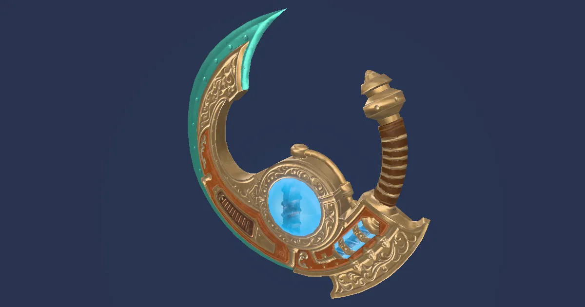 Bygone Brass War Quoits - 3D render