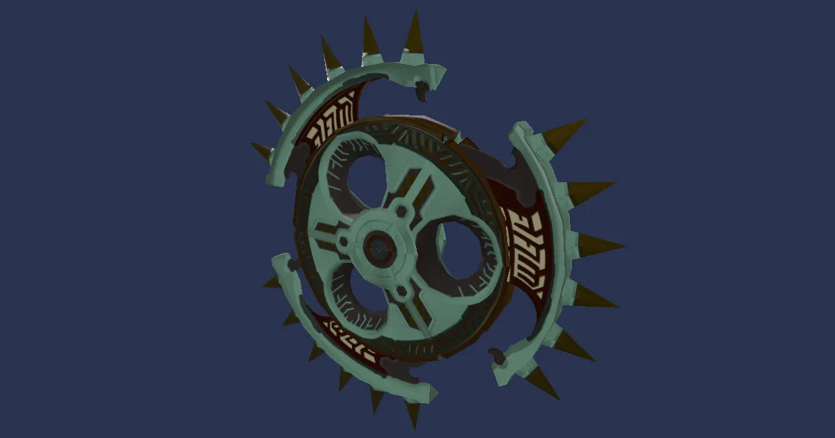 Dwarven Mythril Glaives - 3D render
