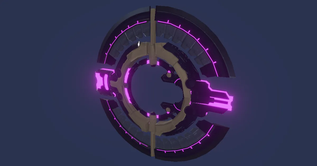 3D-Ansicht von Ra'Kaznar-Chakrams