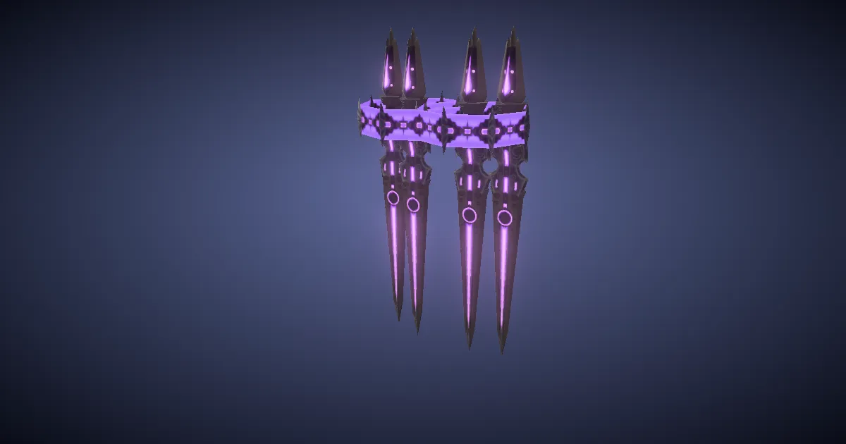 Rendu 3D de Ailes en or phrygien