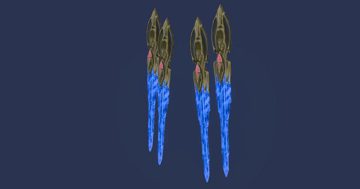 Bluespirit Wings - 3D render