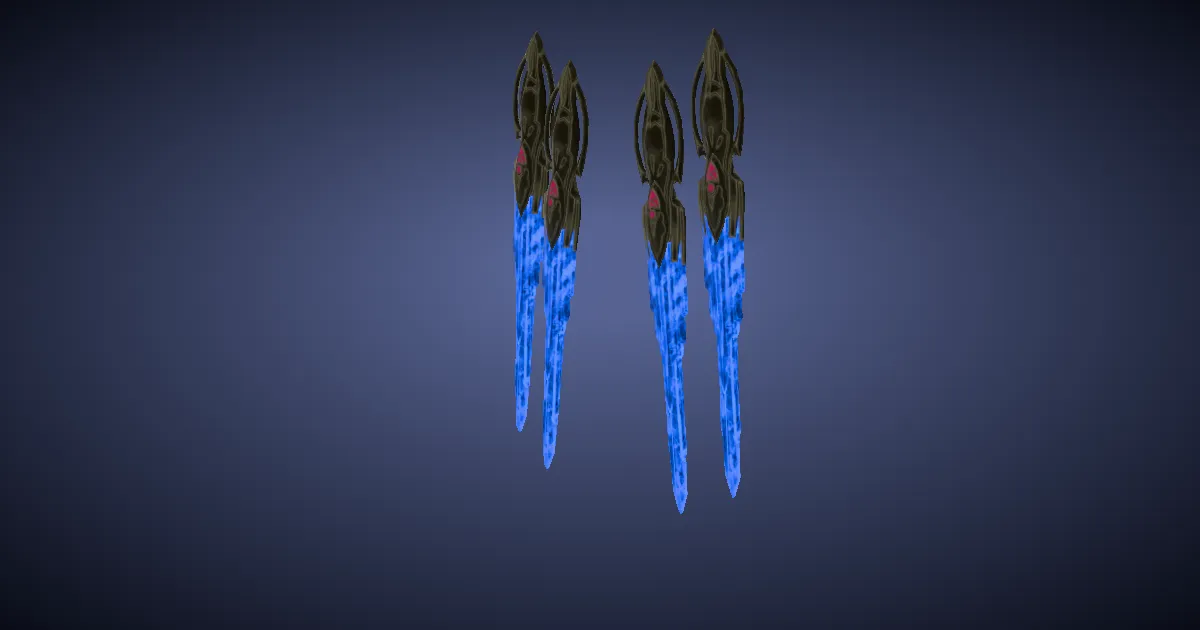 Bluespirit Wings - 3D render