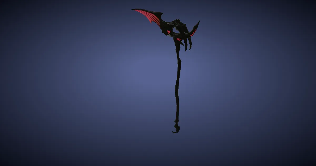 Titanium Gold Sickle - 3D render