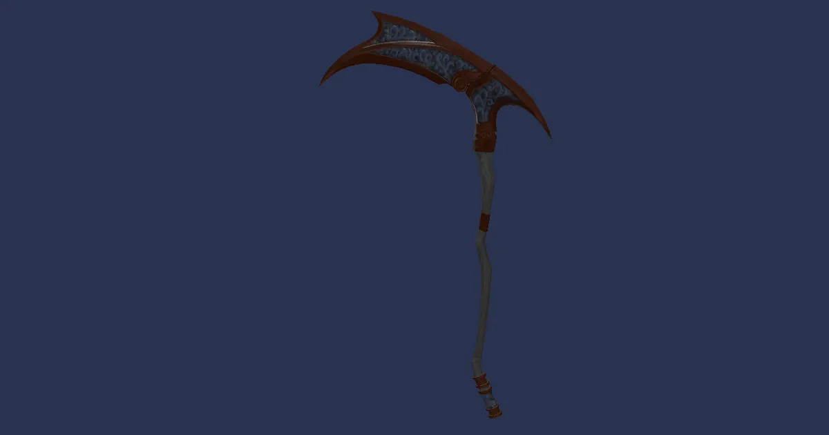Mountain Chromite War Scythe - 3D render