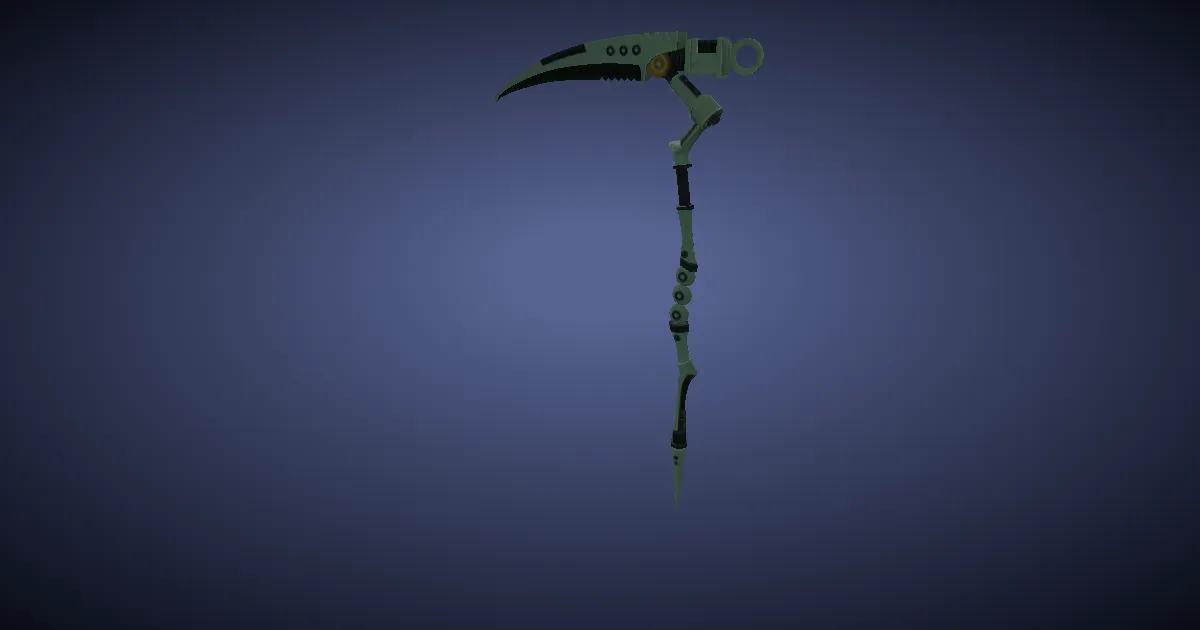 Dwarven Mythril War Scythe - 3D render