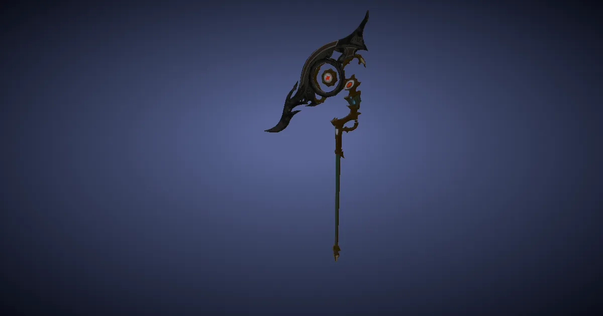 Rendu 3D de Zaghnal en bronze titané