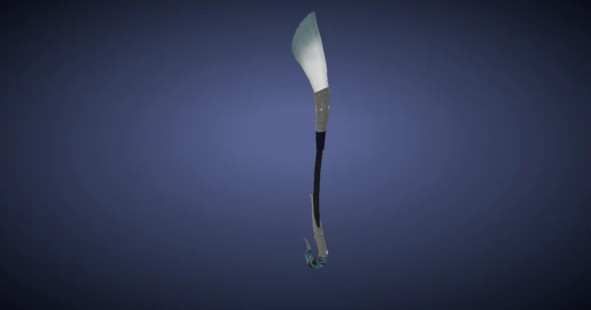 Ginseng Angle Brush - 3D render