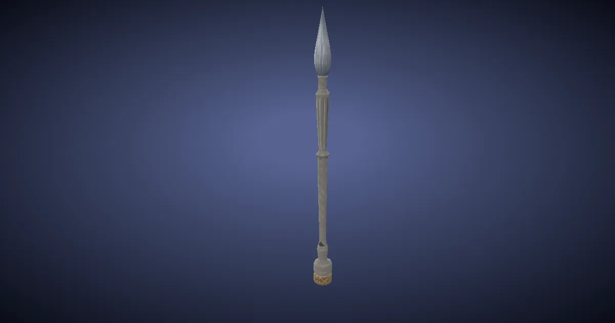 Rendu 3D de Pinceau rond en ceiba