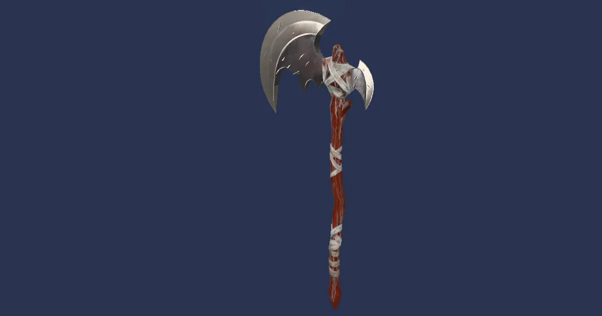 Beast Whisperer's Hand Axe - 3D render