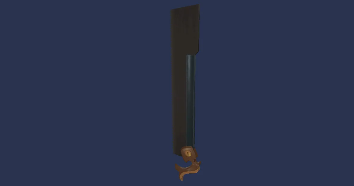 3D-Ansicht von Kunsthandwerker-Chocoboschwanz