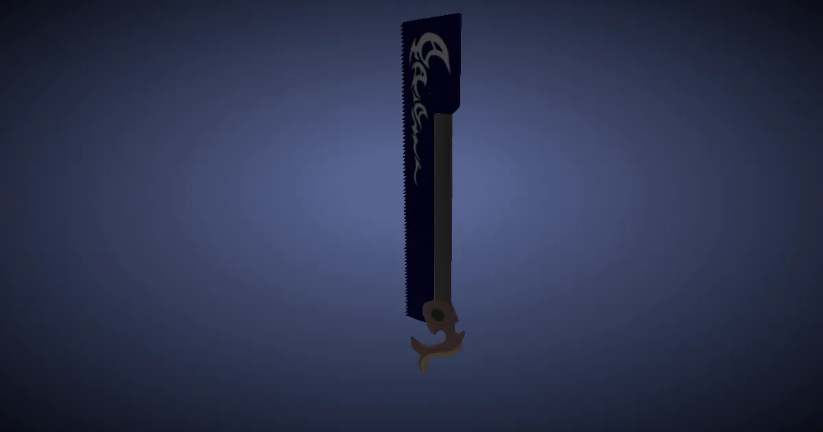 Rendu 3D de Scie ronde en adamantium