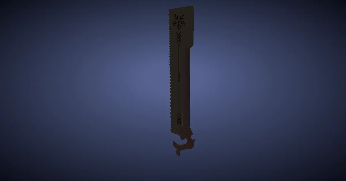 3D-Ansicht von Titanbronze-Säge
