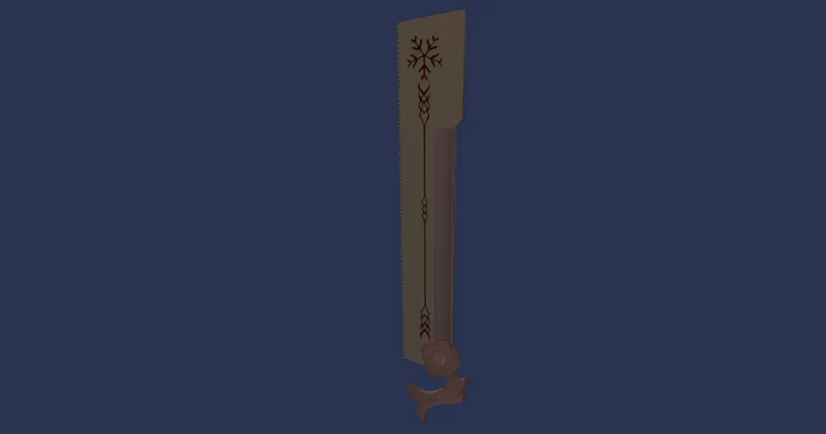 Titanbronze Saw - 3D render
